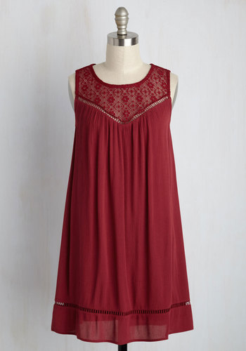 Red Pie Competition Perfection Shift Dress by City Triangles