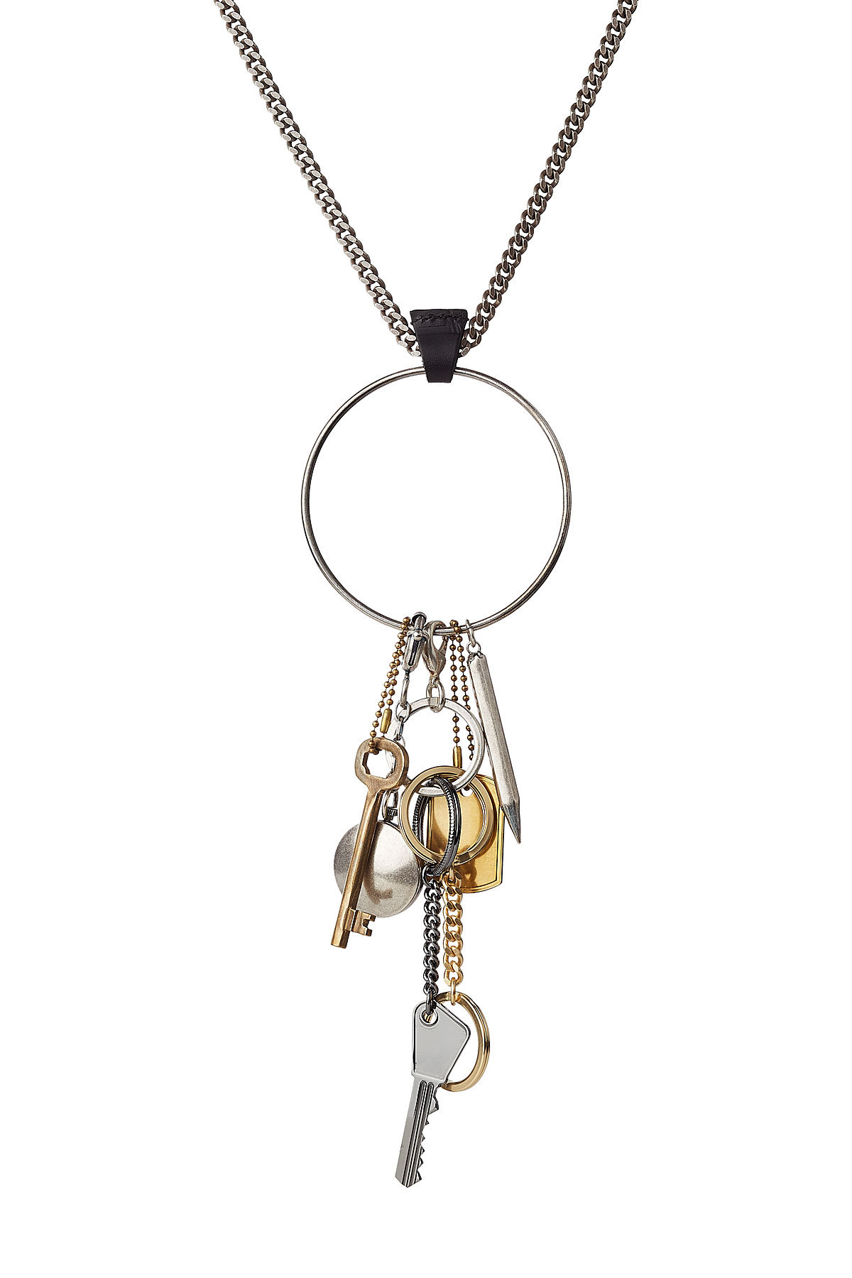 Key Charm Necklace by Maison Margiela - Canary + Rook