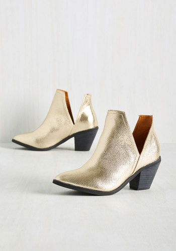 gold bootie