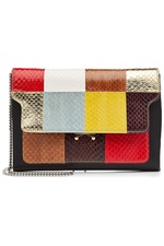 Snakeskin and Leather Shoulder Bag by Marni