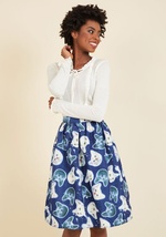 Gravity and Go A-Line Skirt by Moon Collection