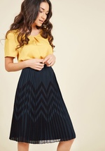 Scene of Your Studies Midi Skirt by JANTEX INTERNATIONAL LIMITED