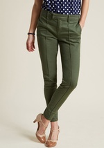 Yes, these olive green trousers from our ModCloth namesake label are a perfect pick for the office, but that's not all! Observing the classic, relaxed cut of this pocketed pair, you recognize their design as optimal for date night, Sunday brunch, and beyo by MCB1297