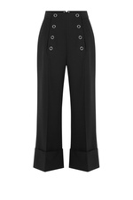 Wool Cropped Sailor-Style Pants by Alexander Wang