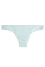 Mesh and Satin Thong with Silk by La Perla