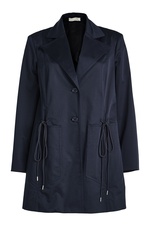 Cotton Jacket with Drawstring Ties by Nina Ricci