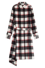 Wool-Angora Plaid Shirt Dress by 3.1 Phillip Lim