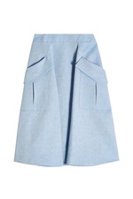 A-Line Skirt with Oversized Pockets by Carven