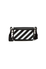 Mini Flap Leather Shoulder Bag by Off-White