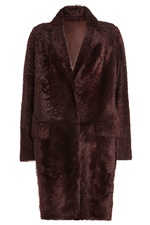 Leather and Shearling Coat by Yves Salomon