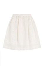 Mohair and Silk Embroidered Skirt by Alberta Ferretti