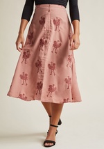 Pepaloves Spread Your Wings A-Line Midi Skirt by Pepaloves