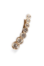 Gold/Diamond Petite Croissant de Lune Earring by Sophie Bille Brahe