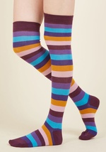 Show Your True Stripes Thigh Highs by Foot Traffic USA LLC