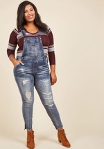 Wisdom While You Work Overalls - Extended Size by Dollhouse