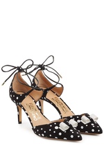 Carolyn Printed Suede Pumps by Salvatore Ferragamo