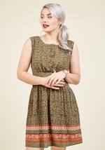 Next Up, Nashville A-Line Dress in Sage Bouquet by Ixia