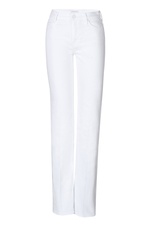 High-Waisted Wide Leg Jeans in White by Mother