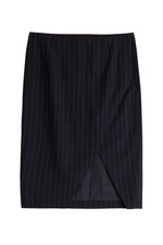 Wool Pinstripe Pencil Skirt by Polo Ralph Lauren