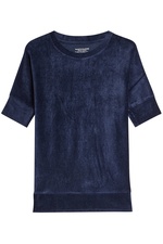 Velvet Top with Cotton and Cashmere by Majestic