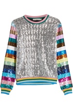 Magpie Sequin Sweatshirt by Mary Katrantzou