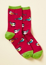 One Cool Chickadee Socks by SOCKSMITH