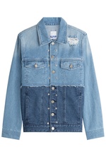 Two-Tone Denim Jacket by SJYP