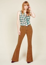 Show You Flare Pants in Cinnamon by White Crow