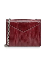 Reptile Leather Shoulder Bag by Jil Sander