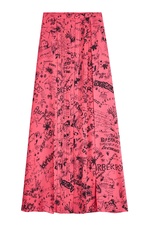 Neckar Doodle Silk Skirt by Burberry