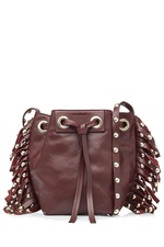 Leather Small Fringed Bucket Bag by Vanessa Bruno