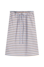 Striped Cotton Skirt by Jil Sander Navy