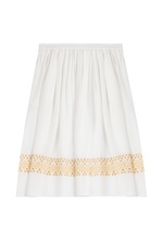 Silk Skirt with Eyelet Embroidery by Vanessa Bruno