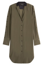 Silk Shirtdress with Contrast Collar by Rag & Bone