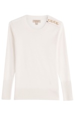 Cashmere Pullover with Gilded Buttons by Burberry