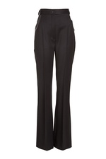 Wool Pants with Leather Trims by Nina Ricci