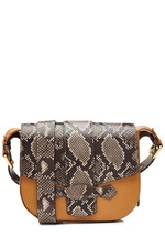 Leather Shoulder Bag with Snake Print by Vanessa Bruno