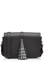 Leather Shoulder Bag with Embellished Tassel by Steffen Schraut