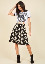 Pugs and Kisses A-Line Skirt by FROCK SHOP (SUZANNE FAIRCHILD)