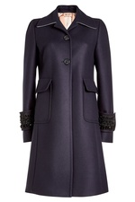 Embellished Wool Coat with Cashmere by N°21