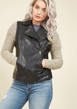 The Cutting Edge of Your Seat Jacket by Sisters Knit