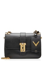 B Rockstud Leather Shoulder Bag by Valentino