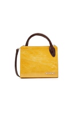 Bahia Leather Shoulder Bag by Jacquemus