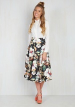 Portrayed in Portrait Midi Skirt by Smashed Lemon