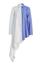 Asymmetric Striped Cotton Blouse by Off-White