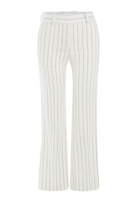 Cropped Pinstriped Pants by Maison Margiela