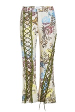 Printed Pants with Lace-Up Front by Marques' Almeida