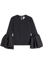 Bell-Sleeved Crepe Top by Roksanda