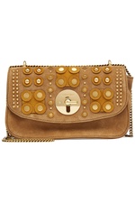 Embellished Suede Shoulder Bag by See by Chloe