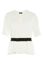 Belted Crepe Top by Joseph